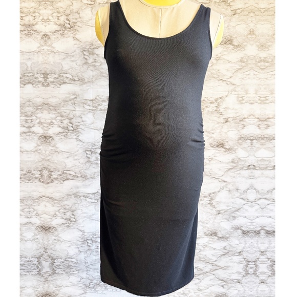 Old Navy Maternity Black Midi Tank Dress - Picture 1 of 7